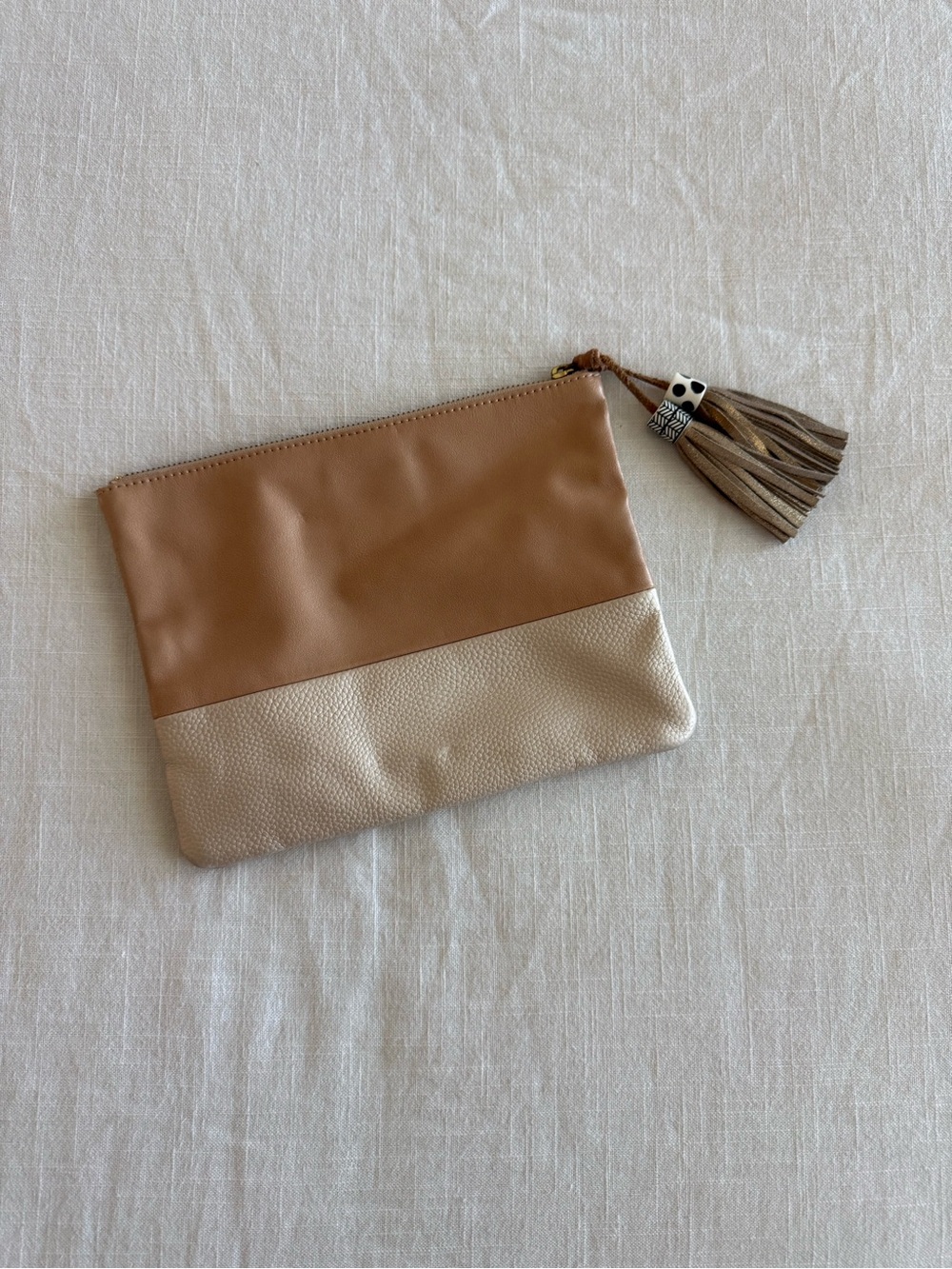 ANTHROPOLOGIE Beige Clutch Pouch